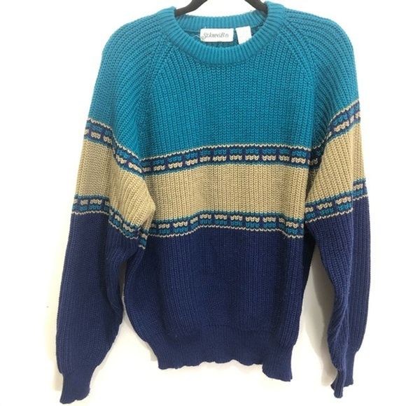 St. John's Bay Sweaters - Vintage St. John's Bay Oversize Grandpa Sweater XL